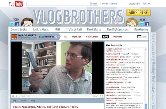 vlogbrothers - live streaming