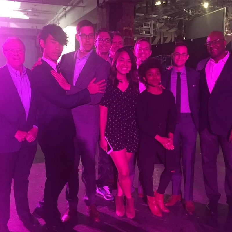 @QuintaB’s instagram photo of us all looking fancy AF and posing with BuzzFeed President Greg Coleman and BuzzFeed CMO & CCO Frank Cooper.