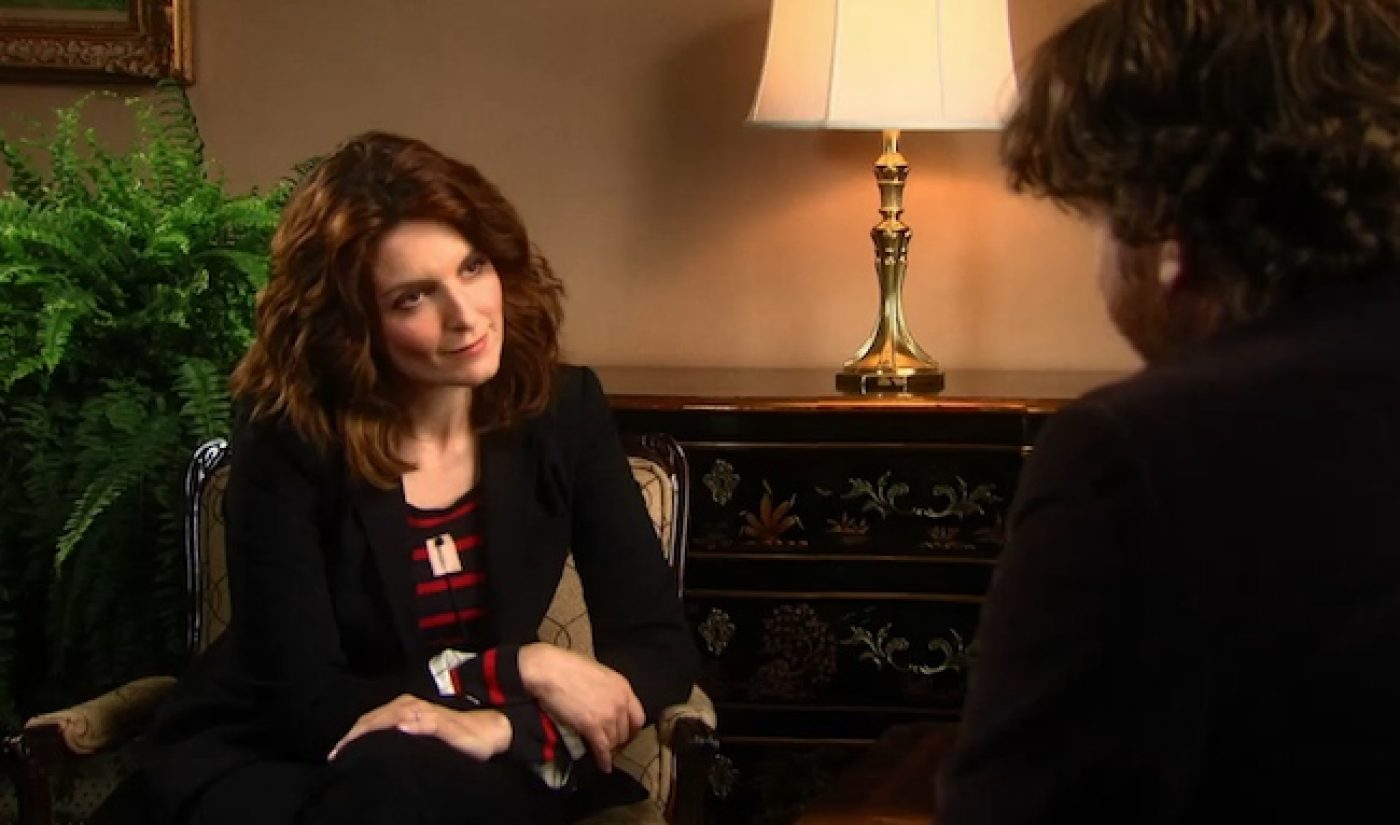 Tina Fey Deconstructs Zach Galifianakis’ in ‘Between Two Ferns’ TV Special