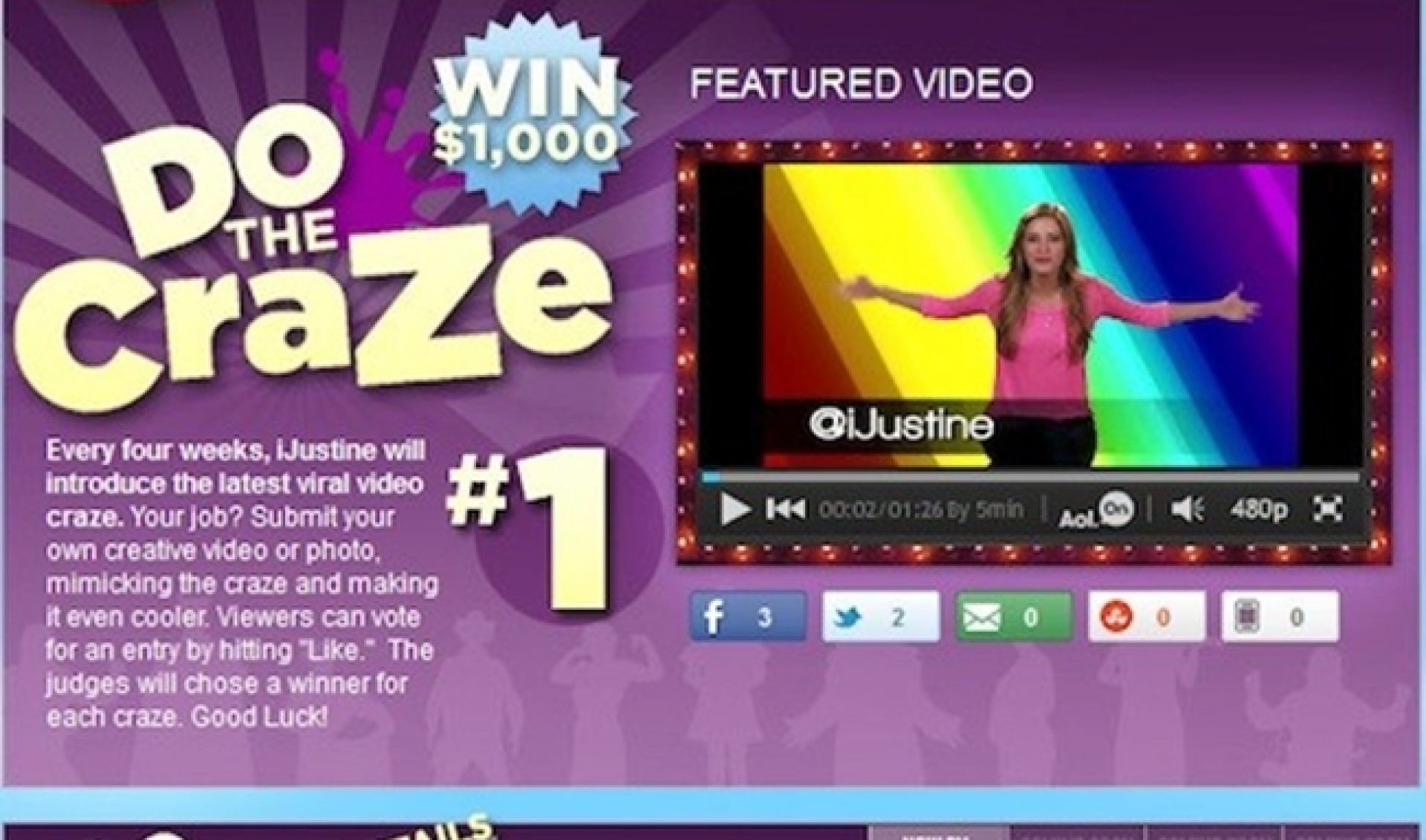 iJustine Invites Fans To ‘Do The Craze’ With AOL’s Cambio Channel