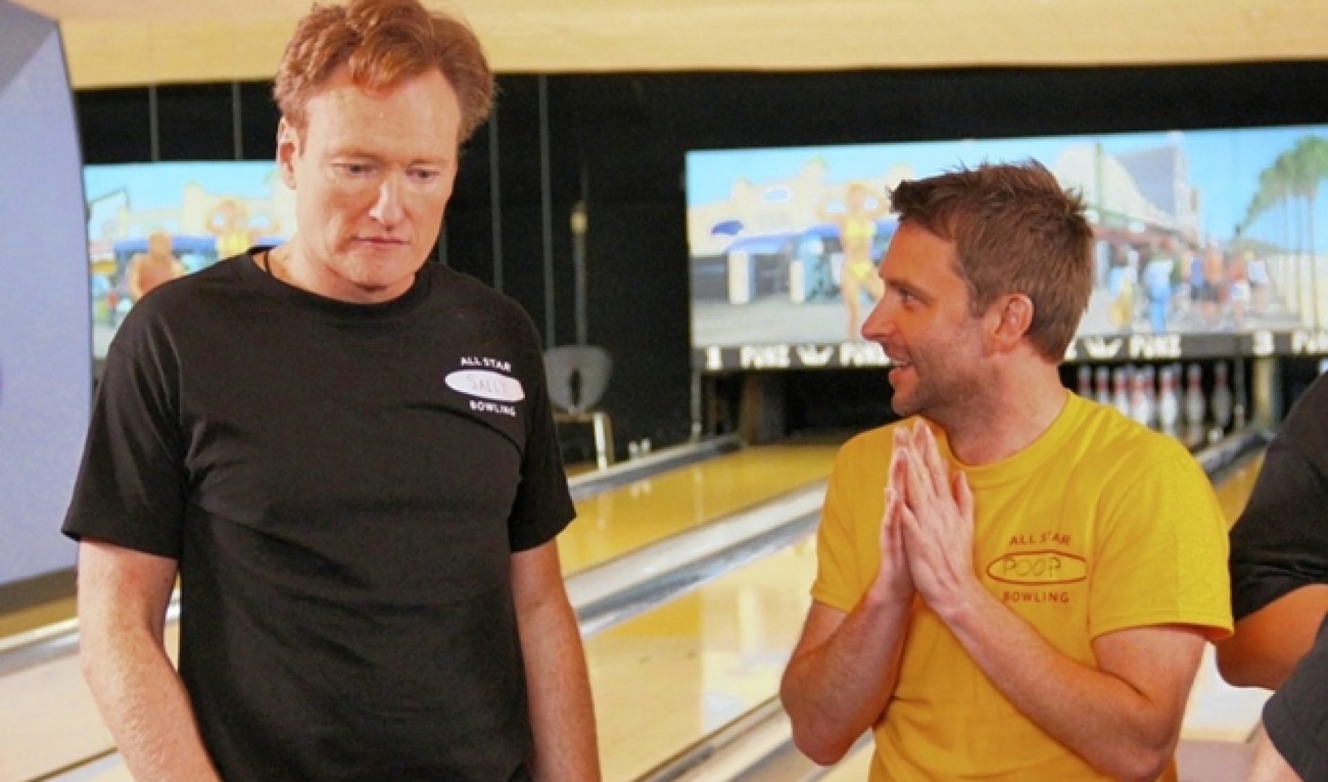 Conan O’Brien (And His Hair) Bowl Against Chris Hardwick On Nerdist