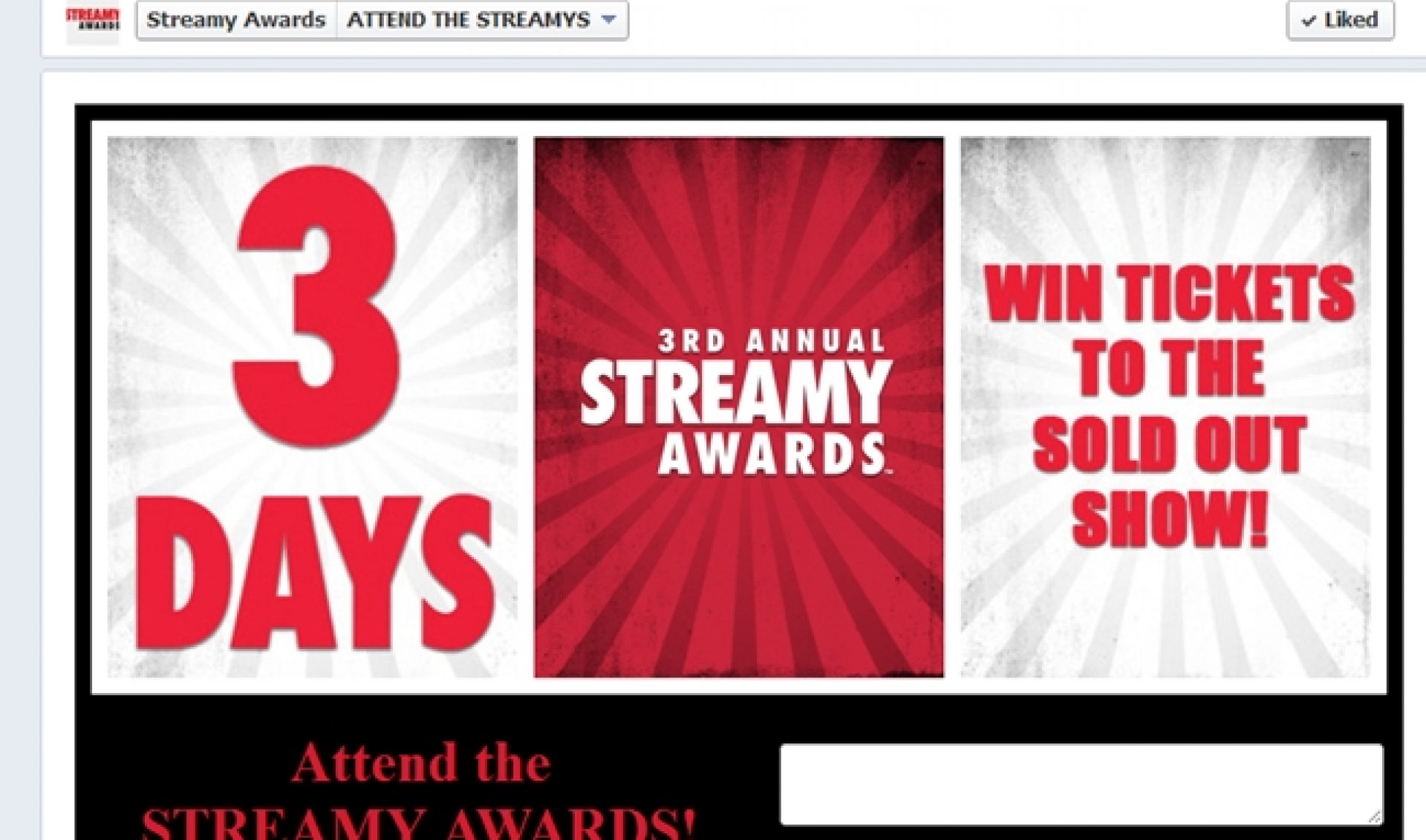 There Are Streamys Tickets Up For Grabs On Facebook