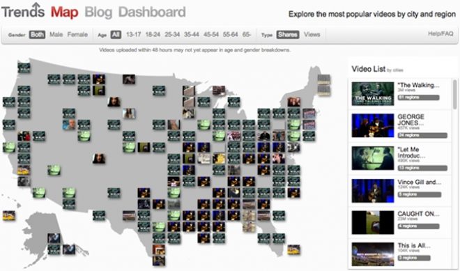 YouTube’s New ‘Trends Map’ Is Really Cool