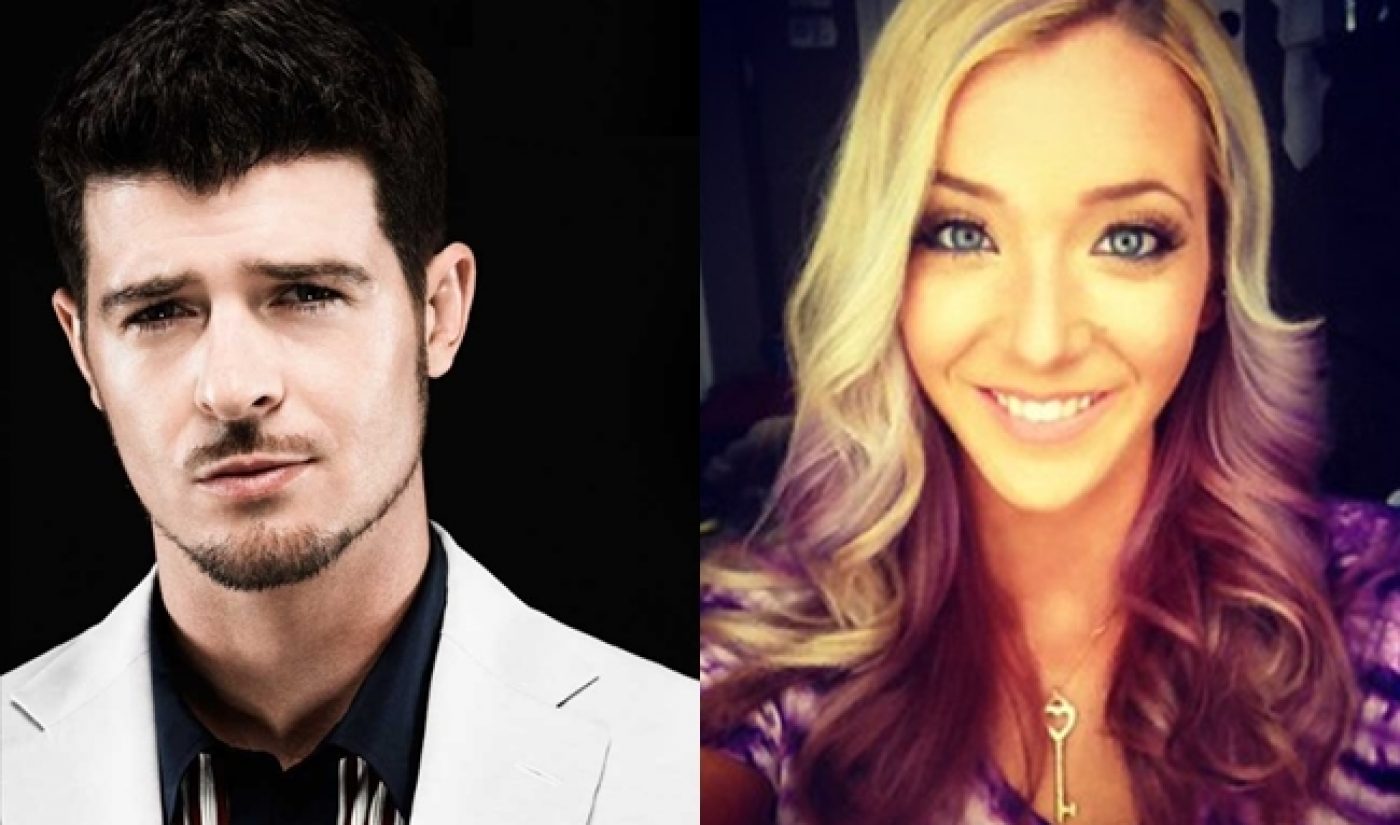 Jenna Marbles Meets Robin Thicke In Series Mixing Creators And Artists