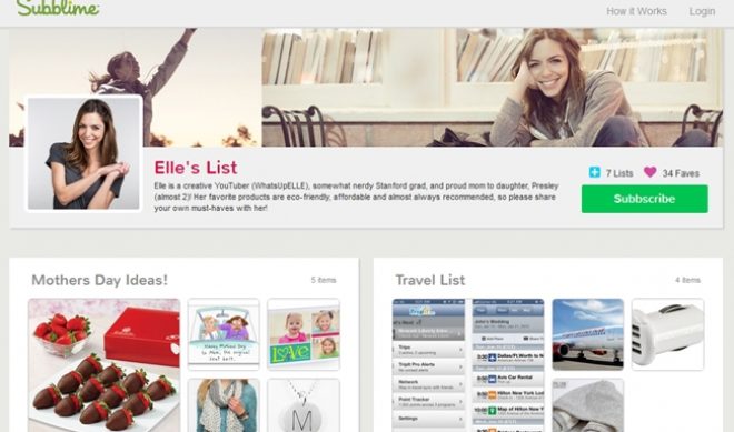 Subblime Letting YouTubers Share A Few Of Their Favorite Things