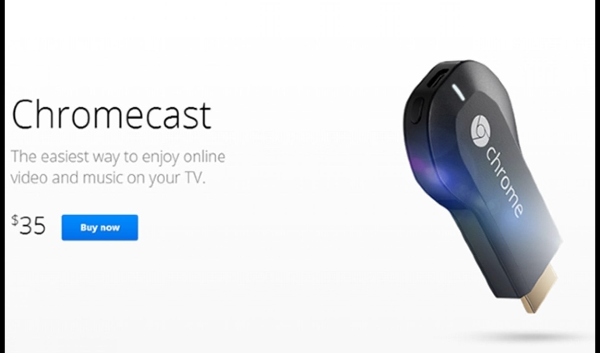 Google To Revolutionize Digital TV With $35 Chromecast Device