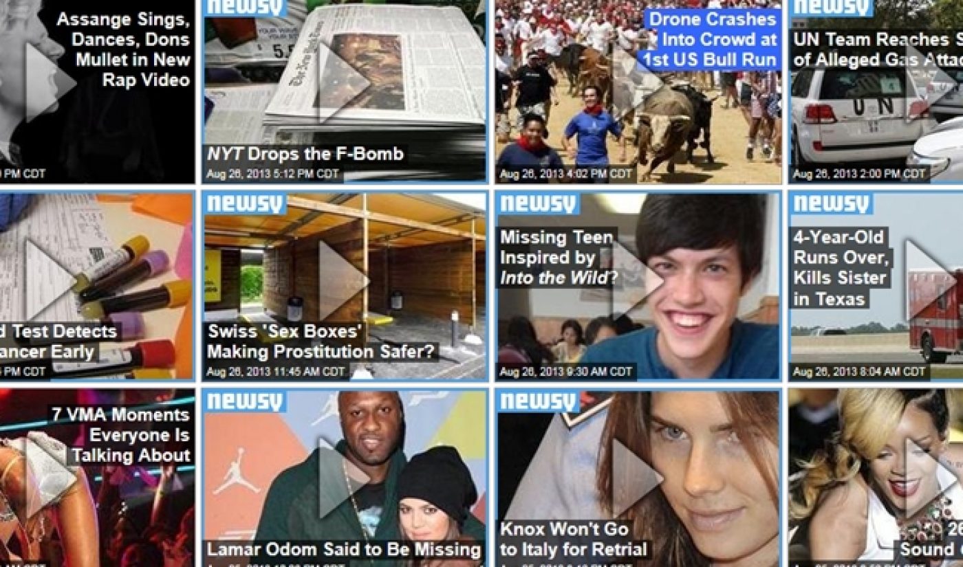 Newser’s Video Grid Brings Users The Day’s Top Stories On Demand