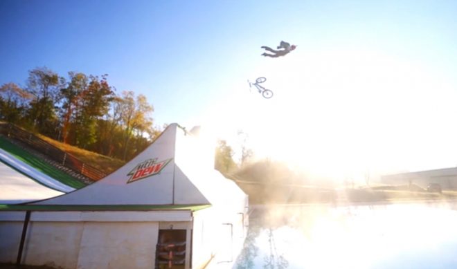 Devin Super Tramp And Mountain Dew Fly Down Massive Slip N’ Slide