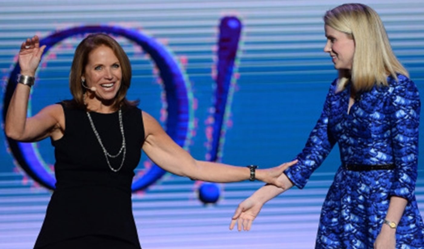 Yahoo CEO Marissa Mayer Introduces Katie Couric, Pitches Media At CES