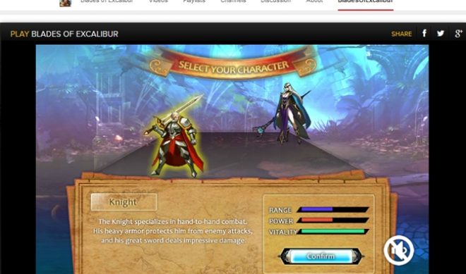 ‘Blades Of Excalibur’ Is A Video Game That Is Playable On YouTube