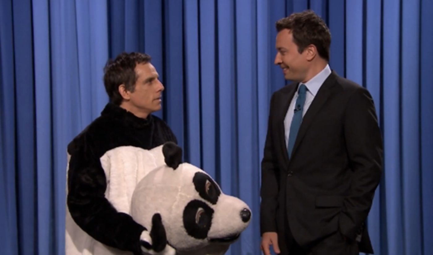 Ben Stiller Puts On A Panda Suit To Promote ‘Next Time On Lonny’