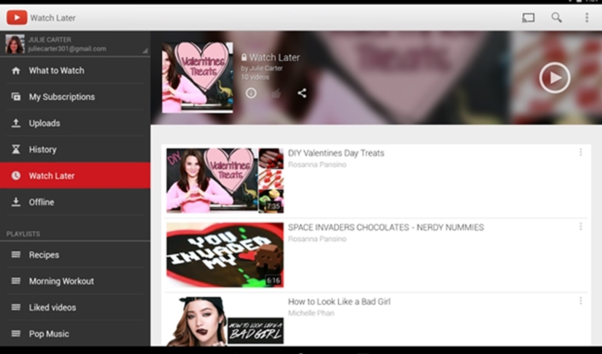 Google Play Screenshots Hint At YouTube’s Offline Mode
