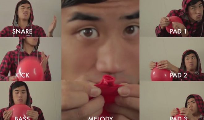 Andrew Huang Makes “99 Red Balloons” Cover Using Only Red Balloons