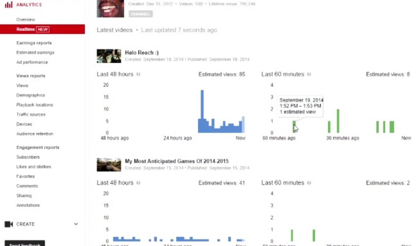 Minute-by-Minute Analytics Now Available On YouTube Dashboard