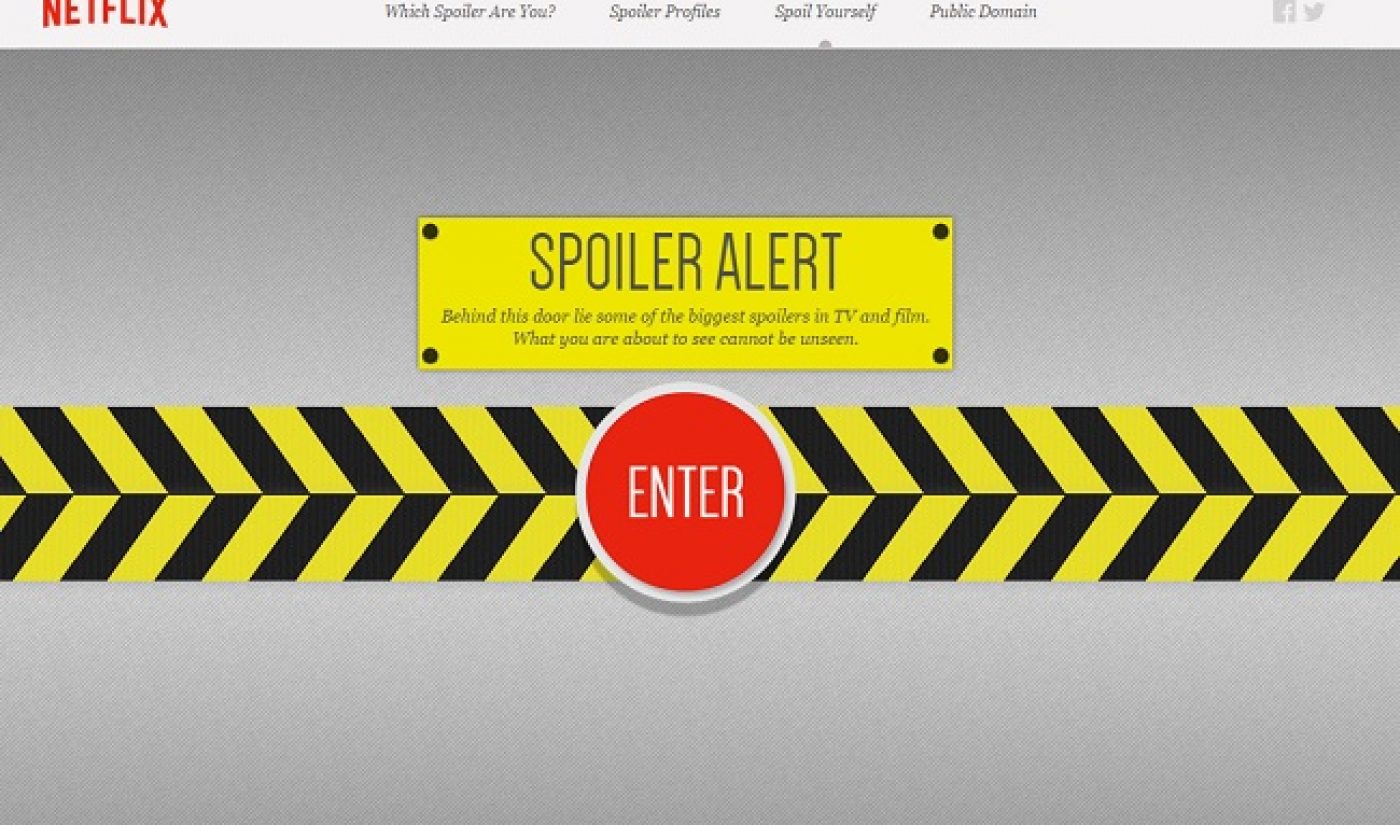 Netflix Encourages Fans To Delve Into The Taboo World Of Spoilers