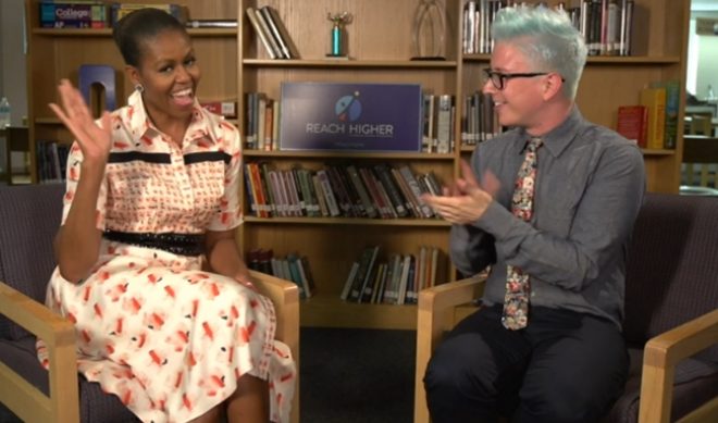 Tyler Oakley And Michelle Obama Chat About Higher Education