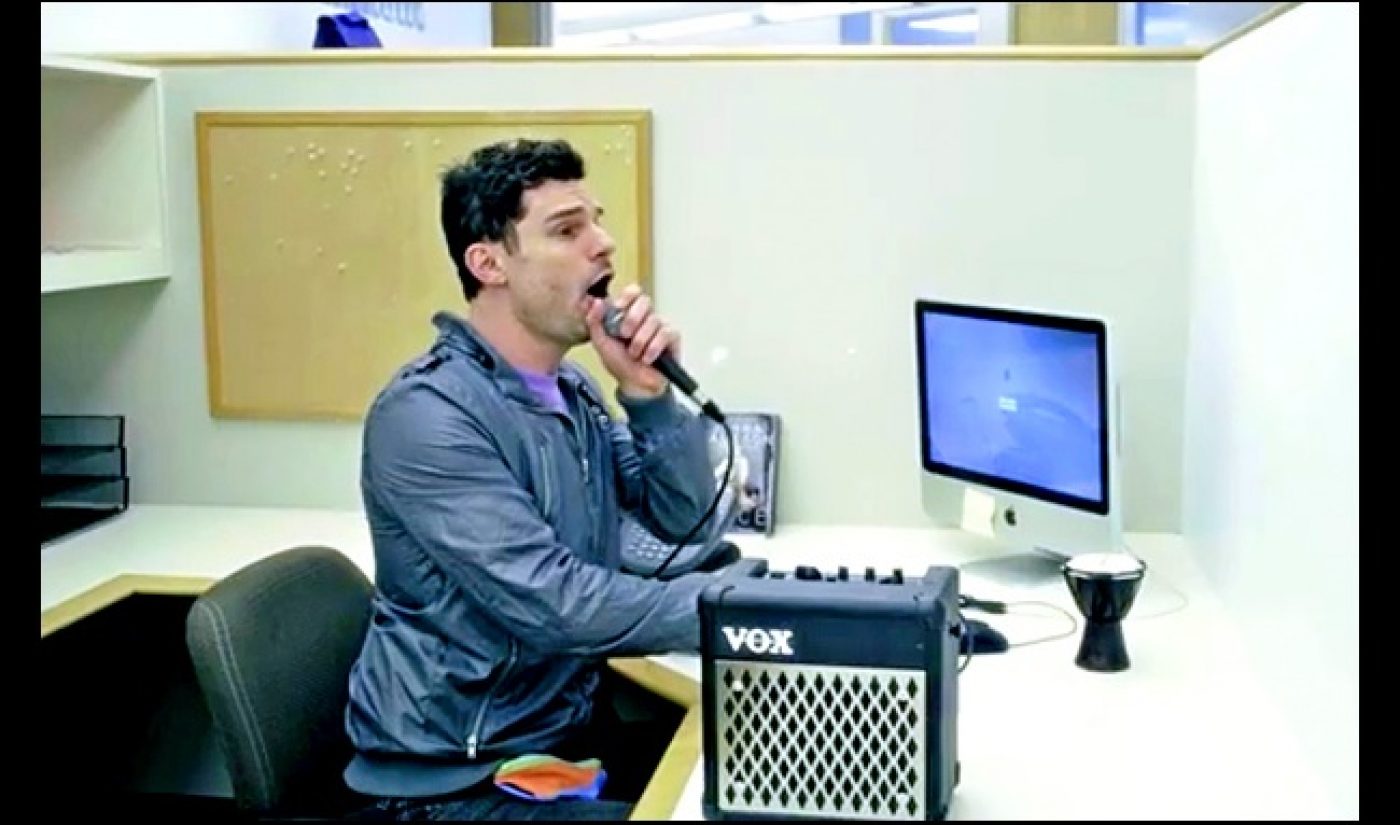 DJ Flula Visits EW’s Offices, Beat-Boxes Popular Christmas Carols