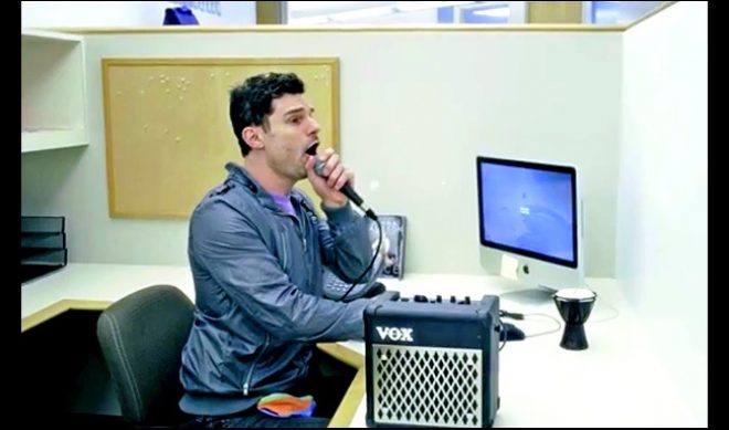 DJ Flula Visits EW’s Offices, Beat-Boxes Popular Christmas Carols