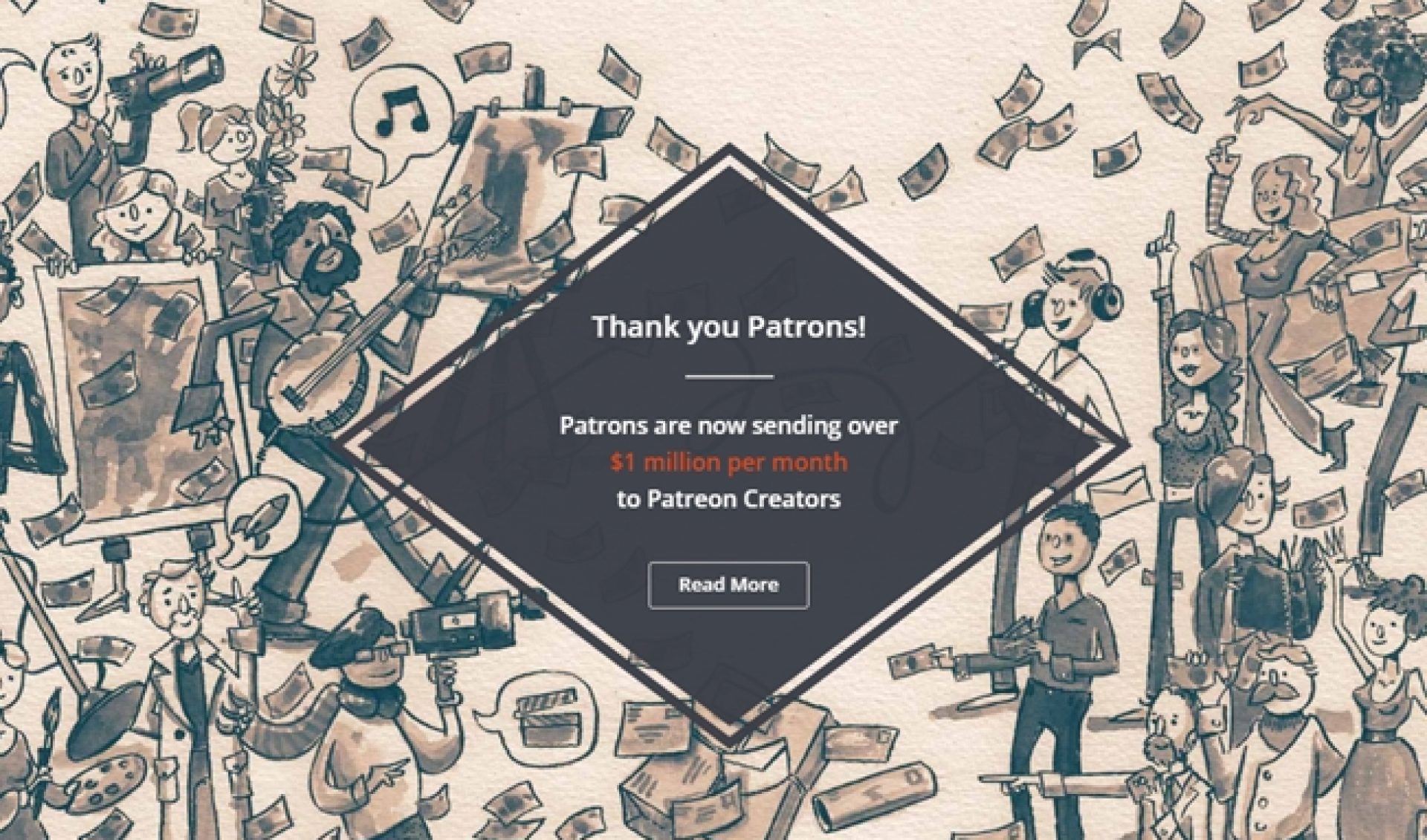 Creators Now Earning $1 Million Per Month On Patreon