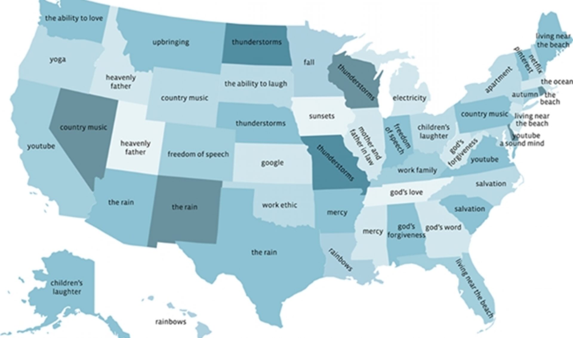Guess Which Two States Are Most Thankful For YouTube