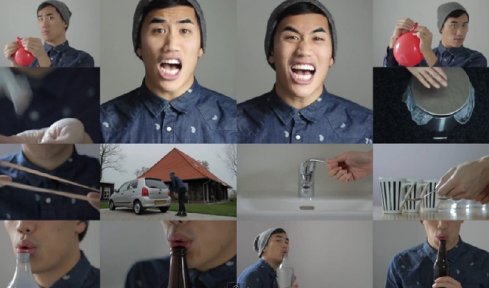 Andrew Huang Makes Musical Medley From Household Objects