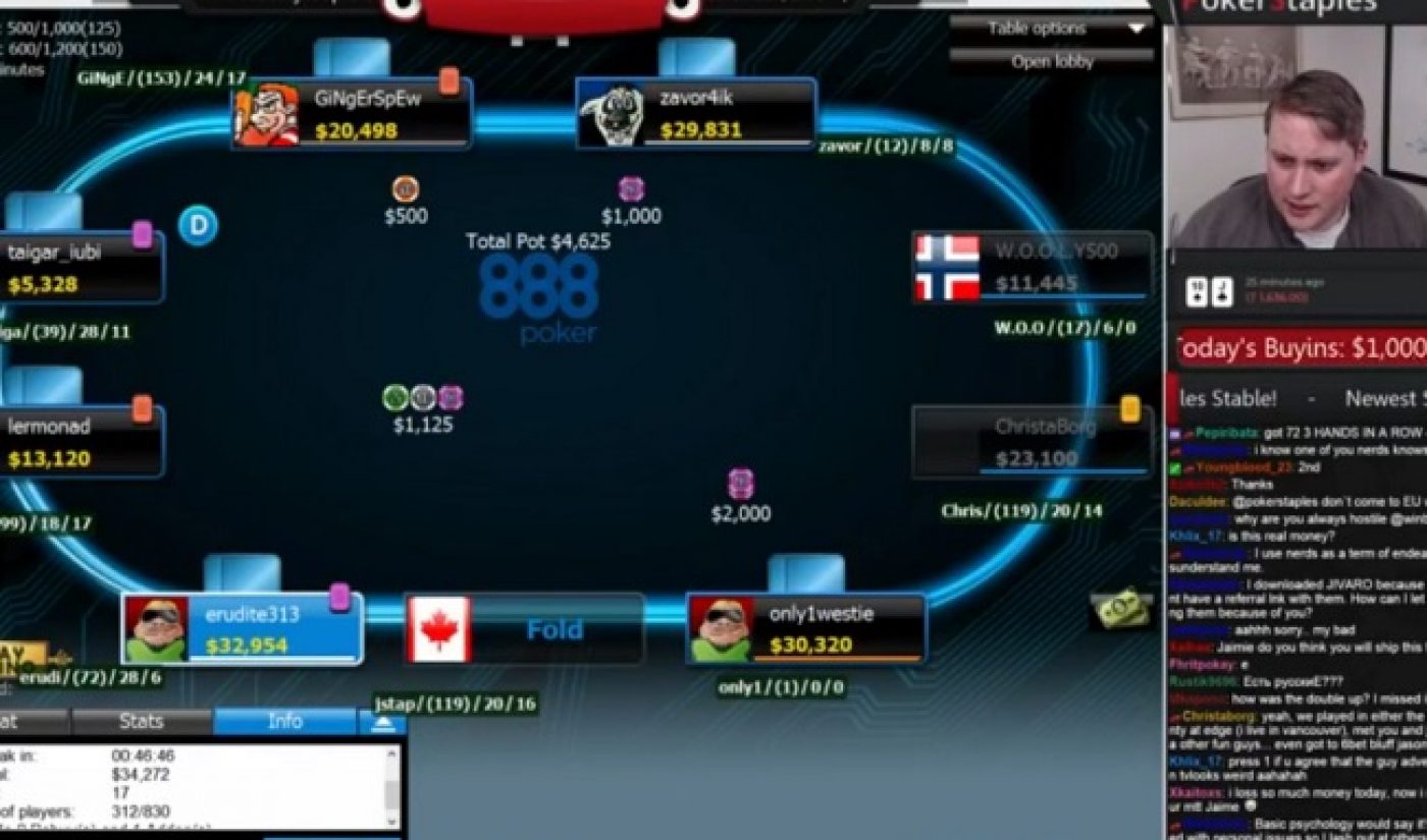 Twitch Adds Poker Streaming To Attract Advertisers, Male Users