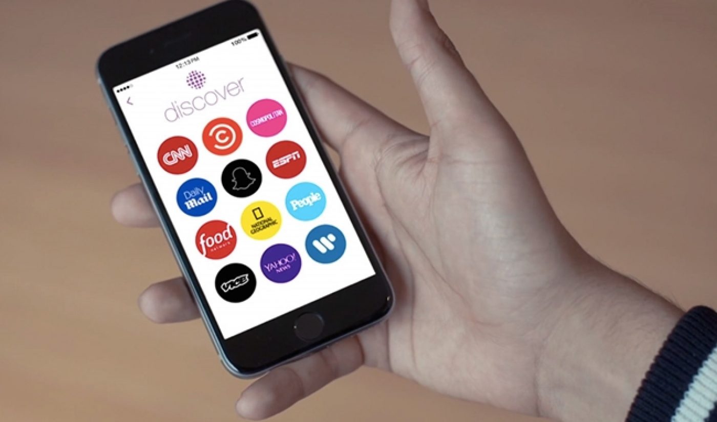 Snapchat’s Branded Content Reportedly Pulling In $100 CPMs