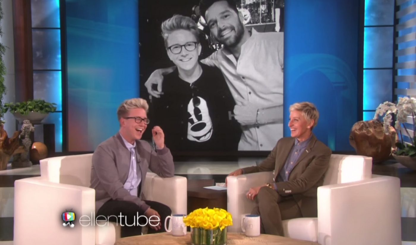 Tyler Oakley Visits ‘The Ellen Show’, Gets His Own ‘Ellen’ Video Set
