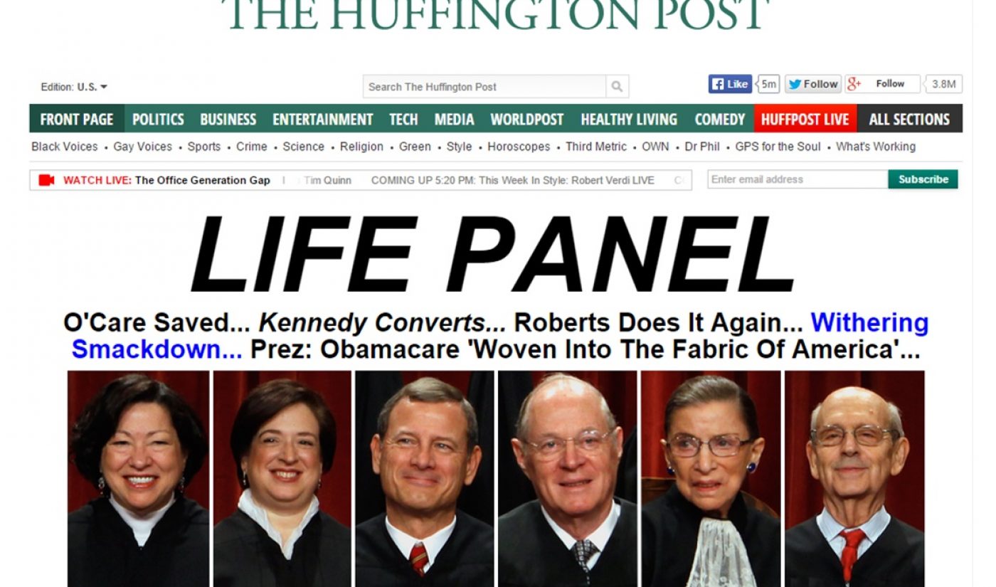 Huffington Post To Fill 24-Hour News Network With TV, Movies