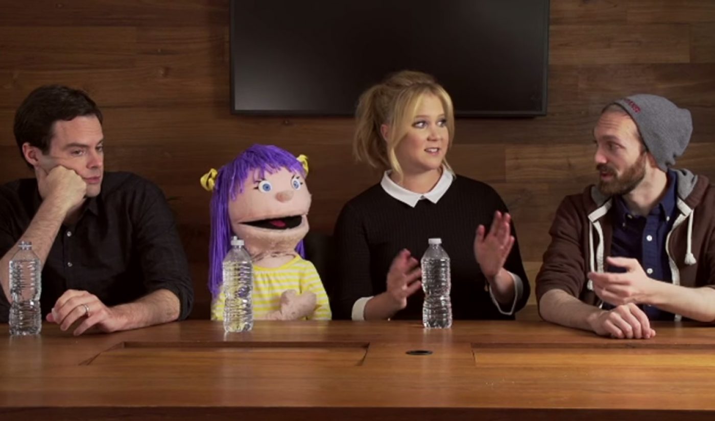 The Fine Bros Interview Bill Hader, Amy Schumer With Their ‘Milly’ Puppet