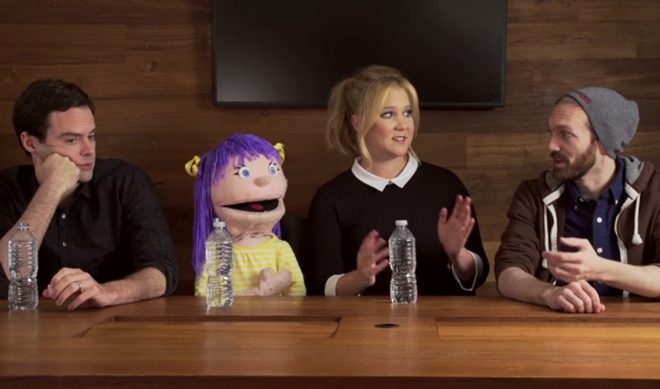 The Fine Bros Interview Bill Hader, Amy Schumer With Their ‘Milly’ Puppet