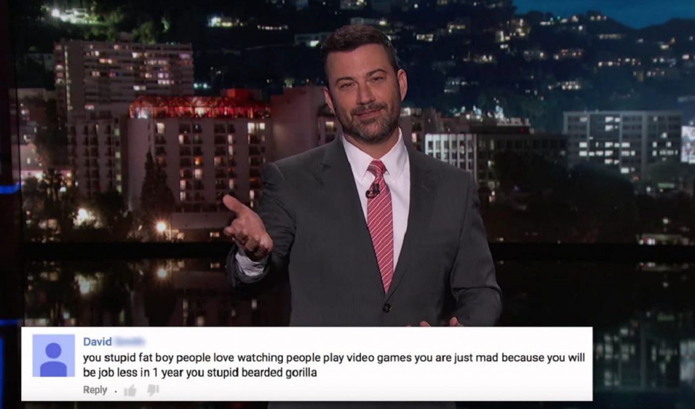 Jimmy Kimmel Makes Fun Of Video Games On YouTube, Receives Massive Gamer Backlash
