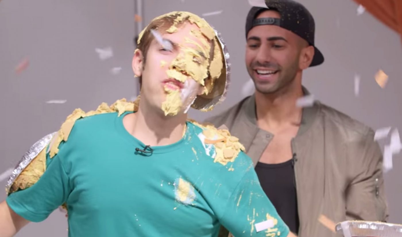 FouseyTUBE Pies YouTube Stars In The Face In Branded Prank Video