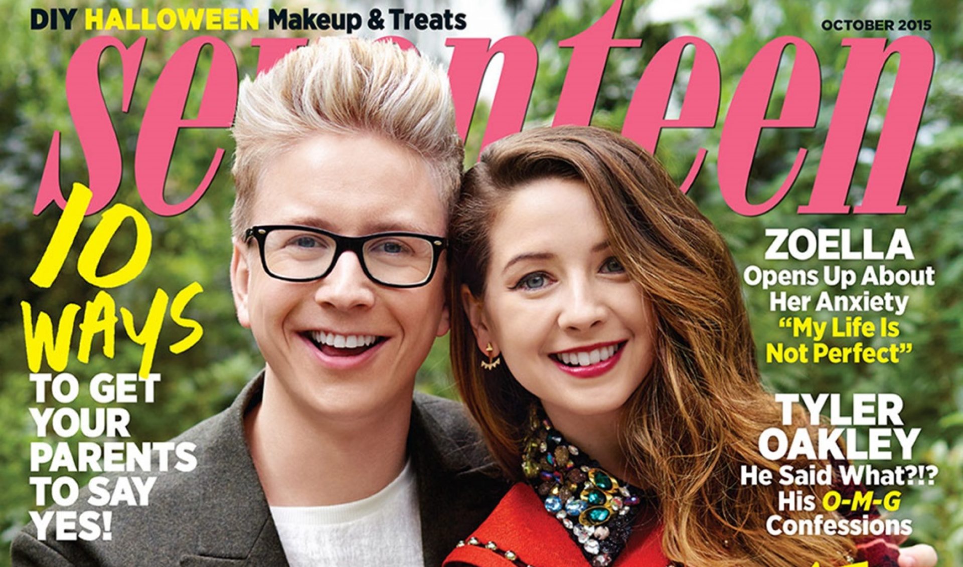 YouTube Stars Tyler Oakley, Zoella Land On The Cover Of Seventeen Magazine