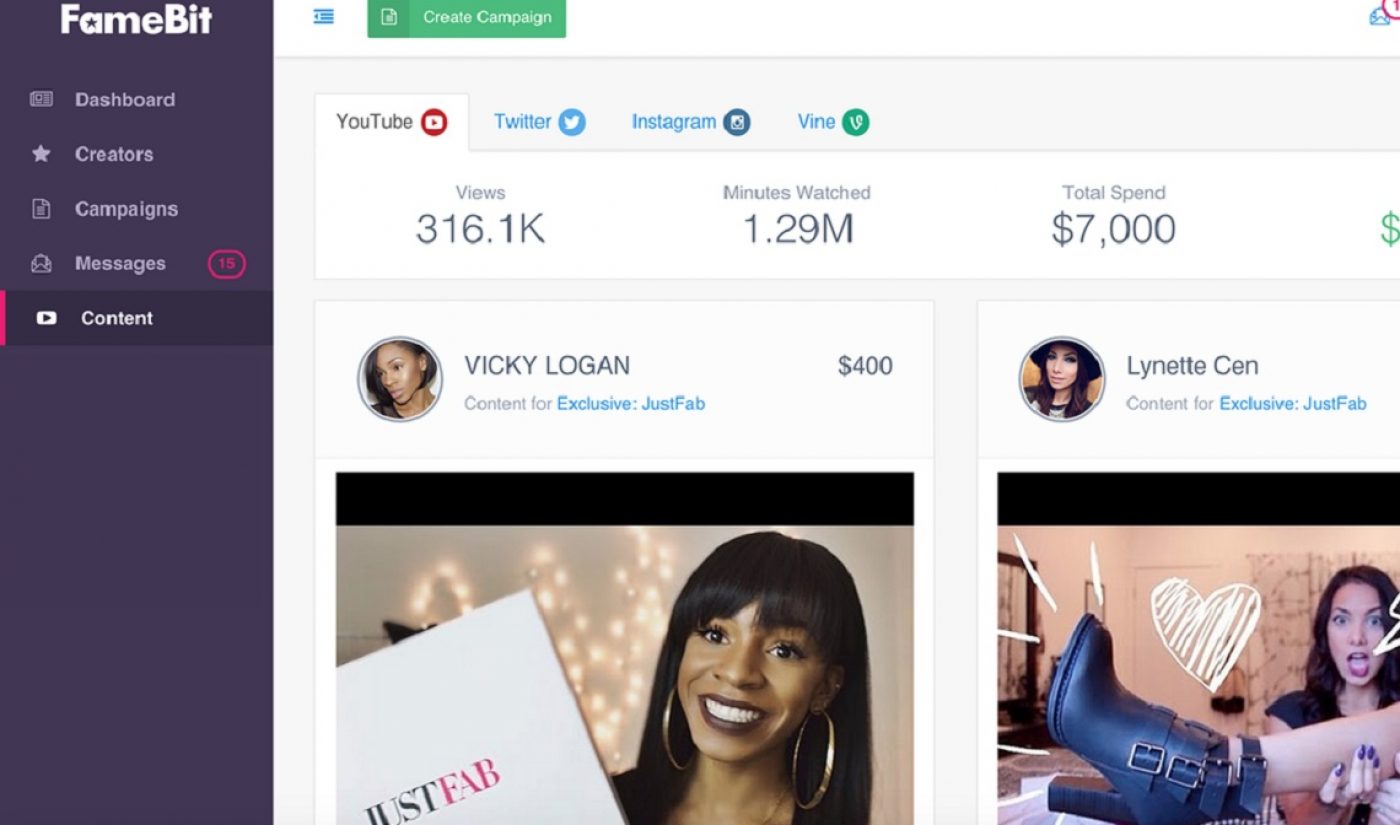 FameBit Expands Influencer Marketplace Platform, Moves Into Vine, Instagram, Twitter