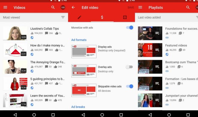 YouTube Updates Creator Studio App With More Insights, User Control Options