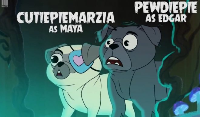 YouTube Stars PewDiePie, CutiePieMarzia Voice Animated Pugs In Halloween Web Series
