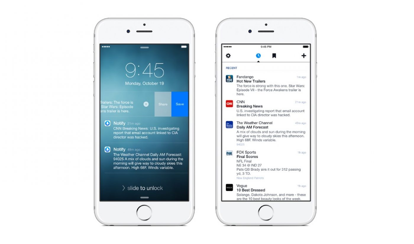 Facebook Launches New App For Push Notifications From Publishers Like Hulu, BuzzFeed