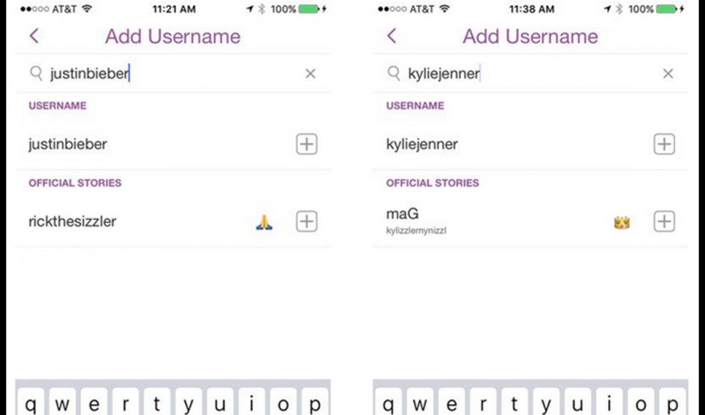 Snapchat Verifies Celebrity Users With Emojis