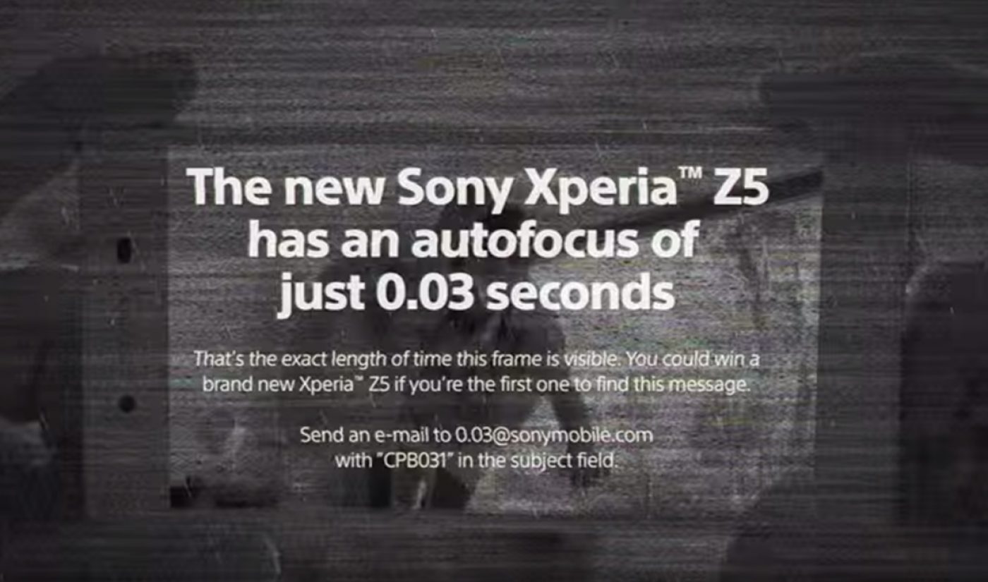 Sony Hides Easter Egg Within Digital Video Ad