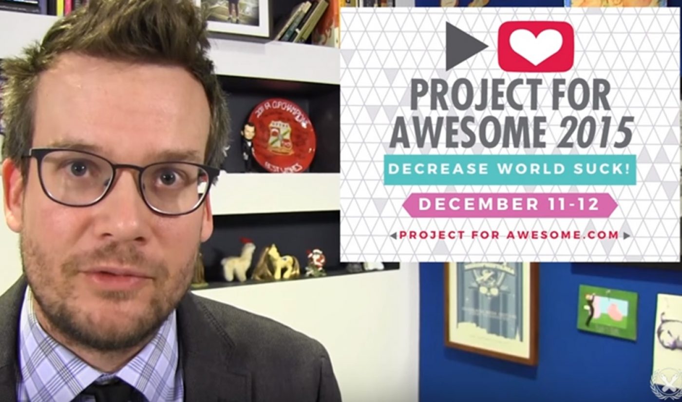 Vlogbrothers Launch Indiegogo Campaign For Project For Awesome 2015