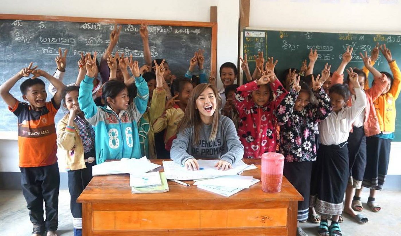 YouTube Star BubzBeauty Visits Two Schools In Laos Built Through Pencils Of Promise Charity Campaign