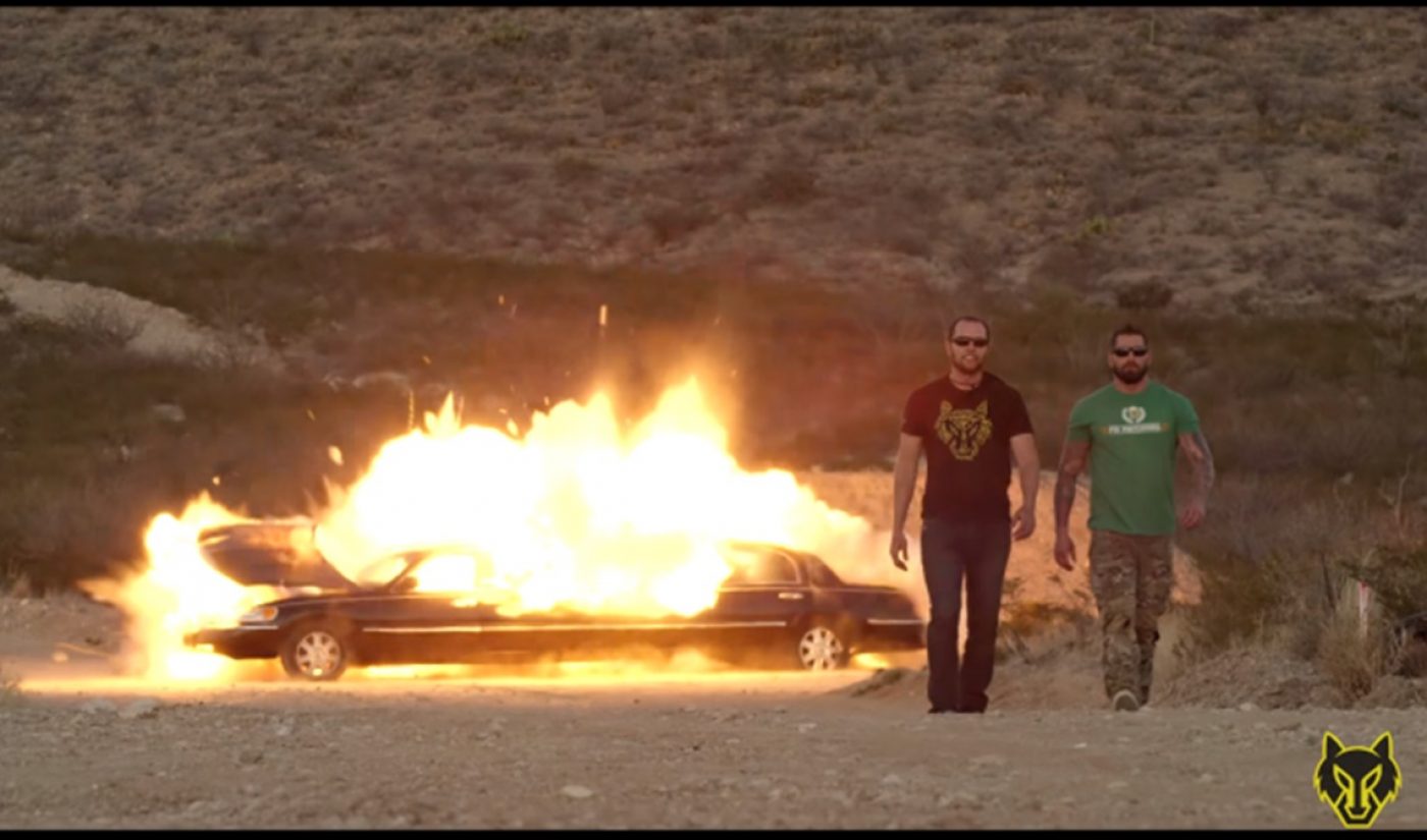 YouTube Stars Blow Up A Limo To Promote ‘London Has Fallen’
