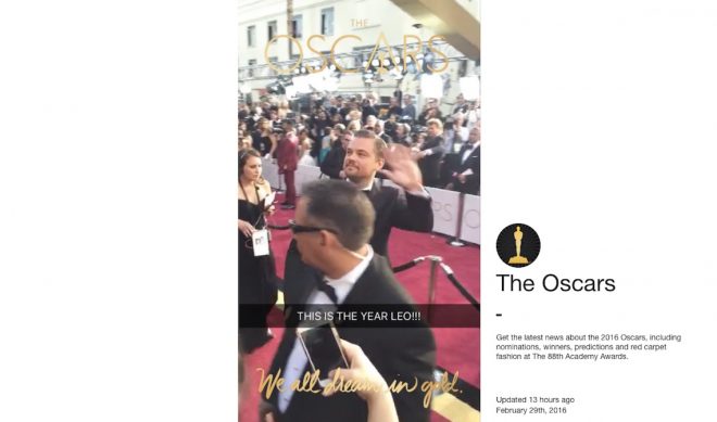 Snapchat Launches Web Player For Oscars, Makes First Live Story Viewable On Desktops