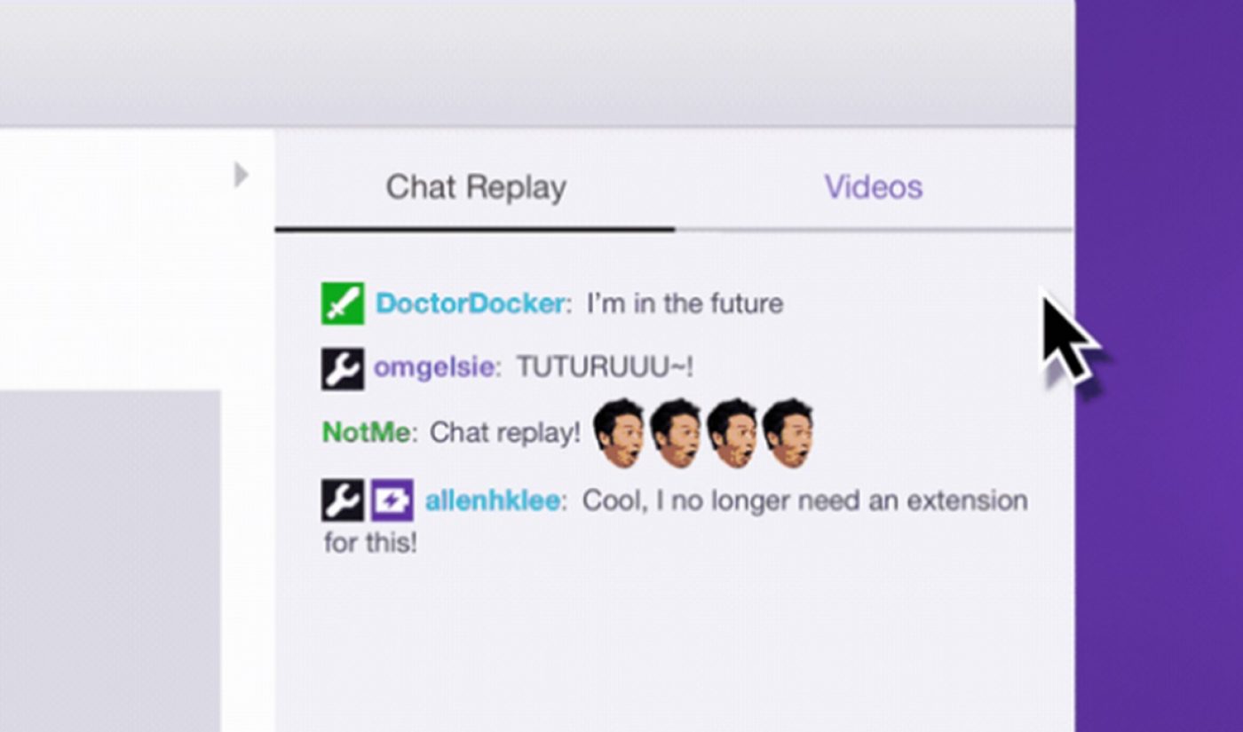 With Twitch’s Chat Replay, Viewer Reactions Get Played Back