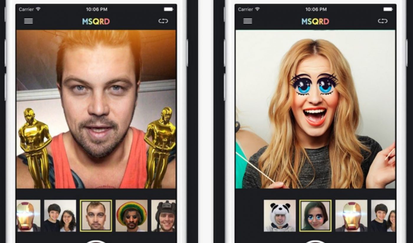 Facebook Buys MSQRD, A Live Selfie Filter App That Smacks Of Snapchat’s Lenses