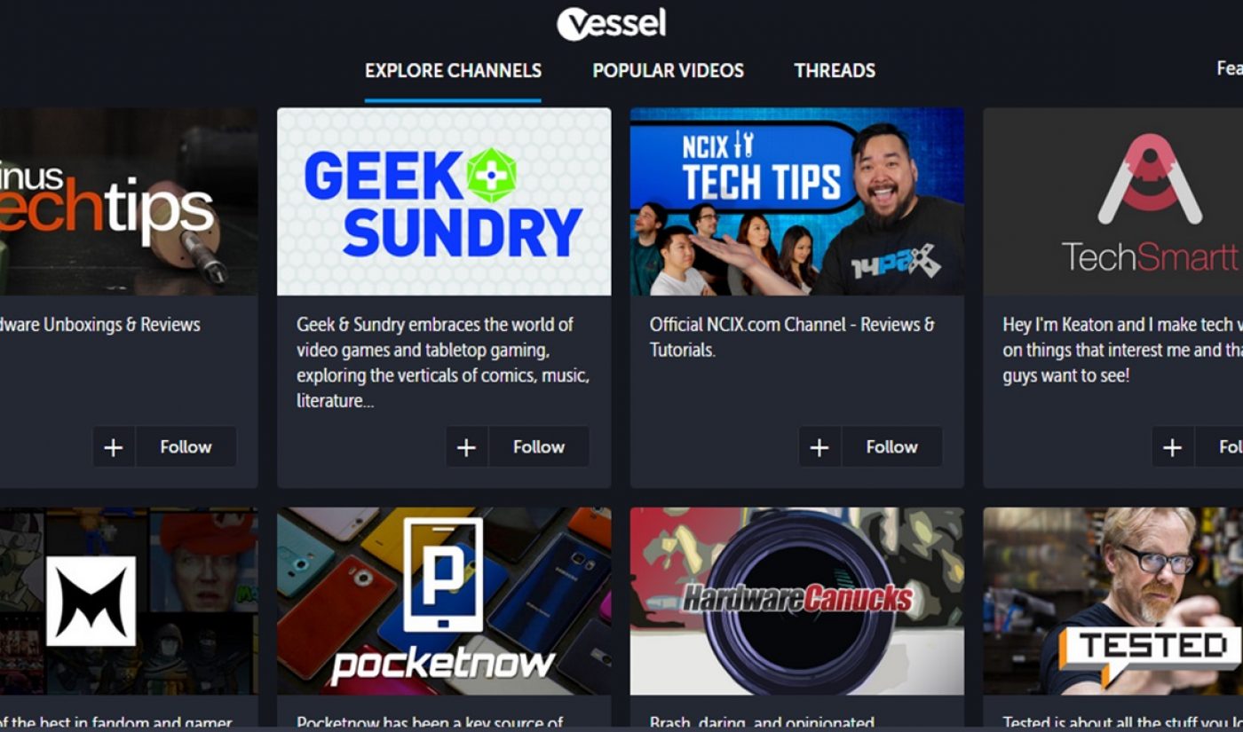 Vessel To Remove Ads For Paying Subscribers