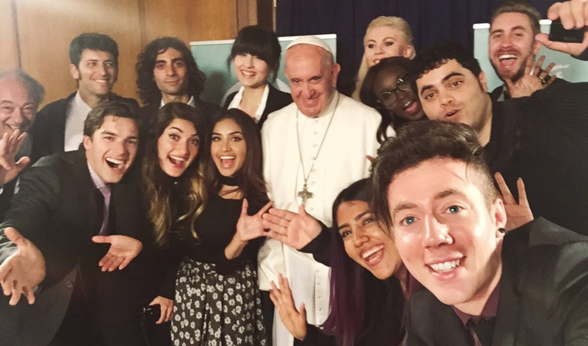 Pope Francis Meets With YouTube Stars To Spread Tolerance And Understanding
