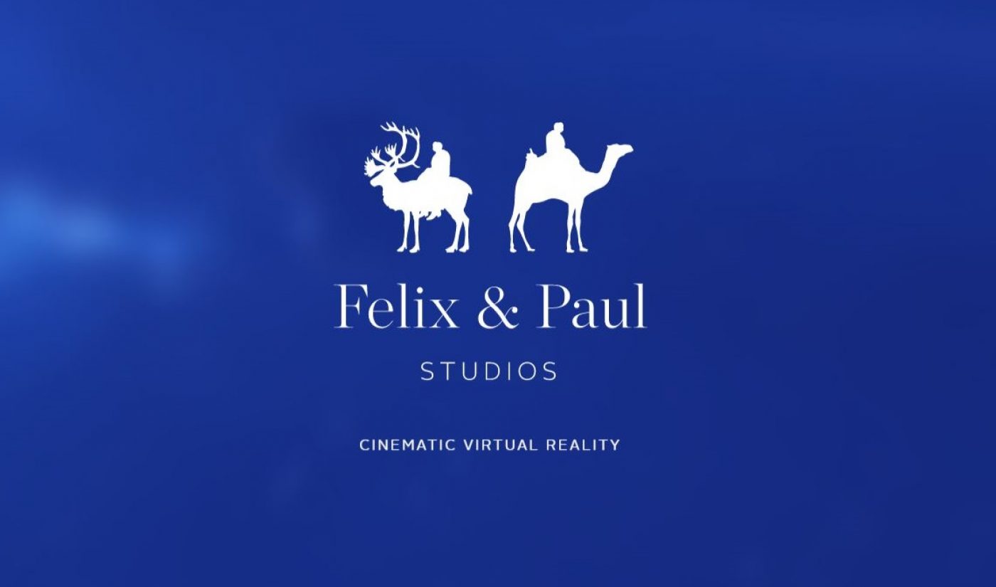 Virtual Reality Studio Felix & Paul Closes $6.8 Million Funding Round Led By Comcast Ventures