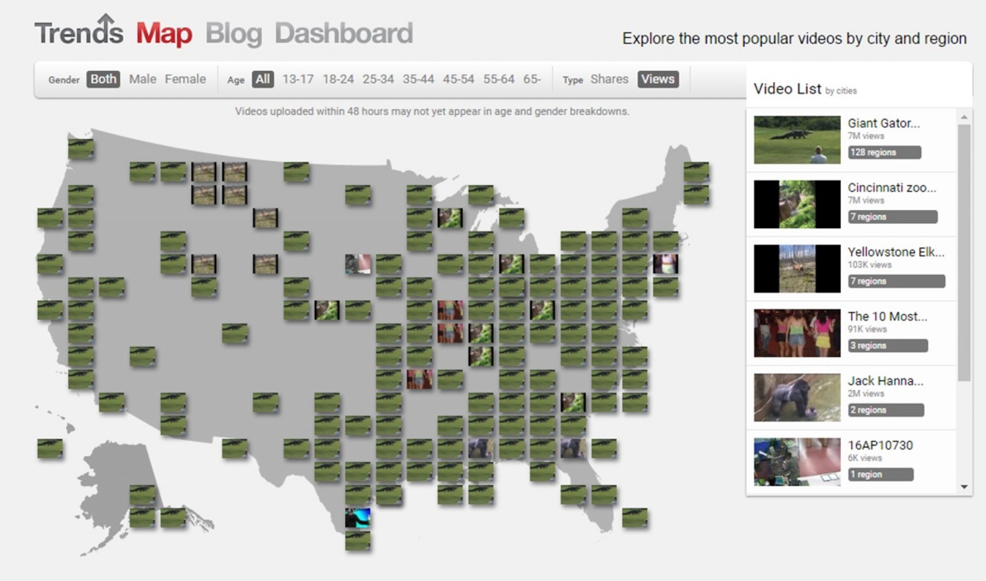 YouTube To Discontinue Its Trends Map, Share Top Videos Elsewhere